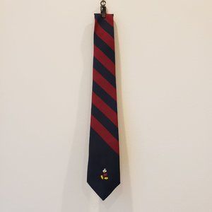 Disney Mickey Mouse Cervantes 1970s Vintage Striped Tie